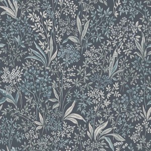 Khroma|Papier peint oriental inspiré piments fond bleu|Papier Peint