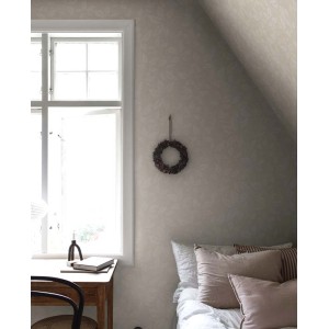 Borastapeter|Papier peint scandinave fleurs et feuilles de prairie beige|Scandinave 2