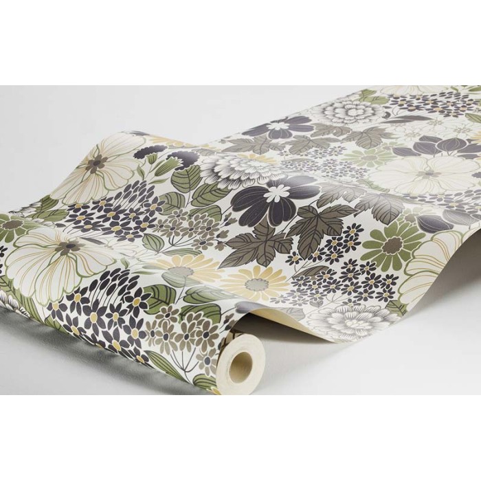Borastapeter|Papier peint motif de feuilles brun jaune|Jeunesse