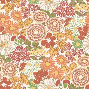 Rasch|Papier peint minimaliste dessin fleuri gris|Floral
