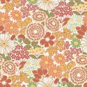 Borastapeter|Wallpaper red orange yellow leaf pattern|Youth Style