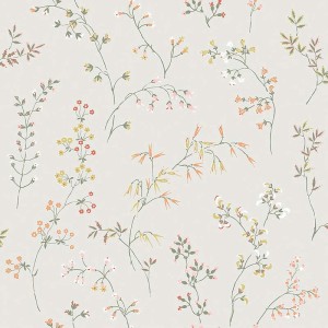 Marburg|Papier Peint feuilles de chêne et glands gris et vert|Floral