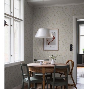 Borastapeter|Wallpaper golden green Nocturne floral|Scandinavian 2