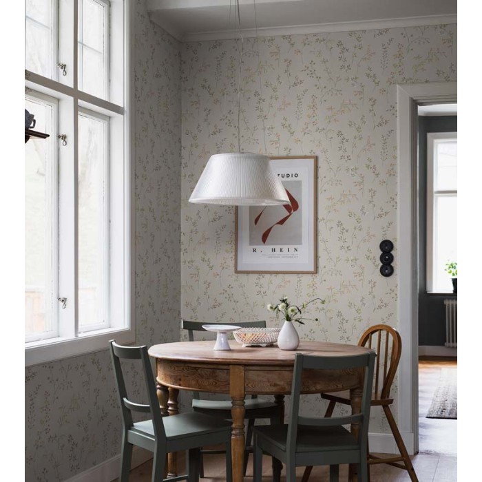 Borastapeter|Wallpaper multicolor meadow small flowers tones|Scandinavian