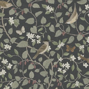 Eijffinger|Papier peint floral romantique effet lin|Papier Peint