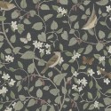 Borastapeter|Wallpaper romantic floral with birds and butterflies|High-End