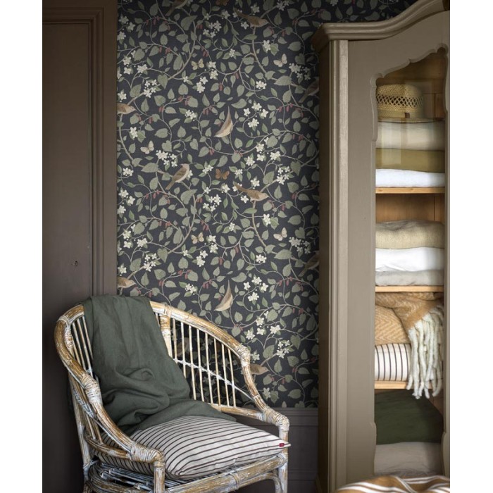 Borastapeter|Papier peint floral romantique avec oiseaux et papillons|Haut Gamme