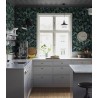 Borastapeter|Wallpaper floral with figs black background|Wallpaper