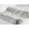 Borastapeter|Papier peint illustrations botaniques et humaines tons gris|Figuratif