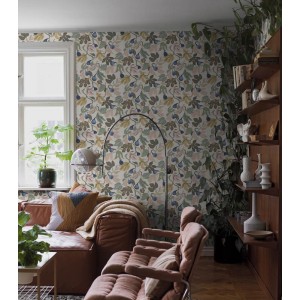 Elitis|Camel-coloured lime paint or stucco wallpaper|Wallpaper 2