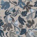 Borastapeter|Papel pintado floral con higos tonos azules y grises|Papel Pintado