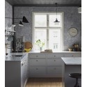 Borastapeter|Wallpaper blue grey botanical and human illustrations|Figurative
