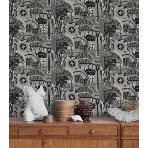 Papeldecor|Tapete Stuck grün Gips|Tapeten 2