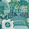 Borastapeter|Wallpaper cheerful playful tropical fauna|Retro
