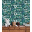 Borastapeter|Papier peint faune tropicale joyeuse et ludique|Rétro