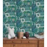 Borastapeter|Papel pintado fauna tropical alegre y divertido|Retro