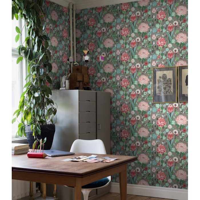 Borastapeter|Tapete romantisch skandinavisch Myrte floral|Tapeten