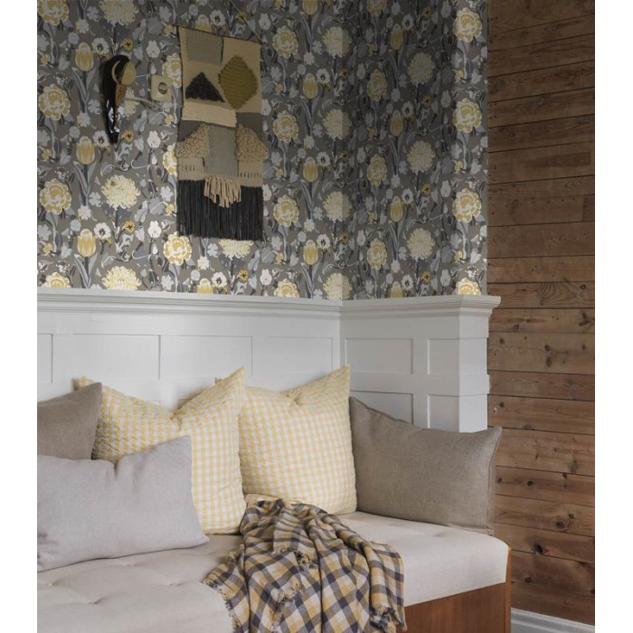 Borastapeter|Tapete zeitgenössisch skandinavisch Myrte floral|Tapeten