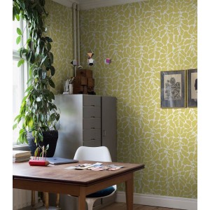 As Creation|Gelbe geometrische Tapete im Retro-Stil derer Jahre|Retro 2