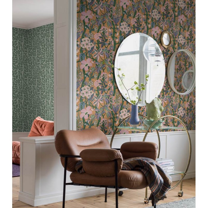 Papel pintado floral exótico escandinavo contemporáneo - Borastapeter Swedish Designers 2079