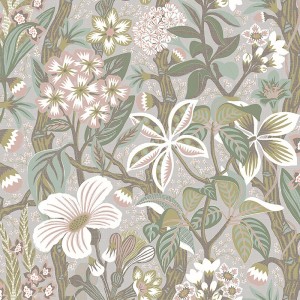 Marburg|Green geometric trellis pattern wallpaper|Wallpaper