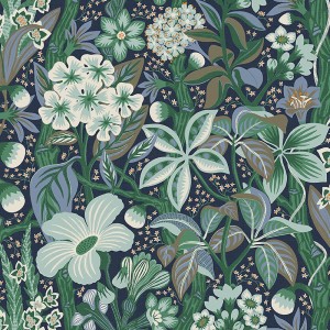 Marburg|Papier Peint feuilles de chêne et glands gris et vert|Floral