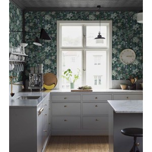 Papeldecor|Tapete schwarzer Marmor mit beigen Aderungen|Tapeten 2