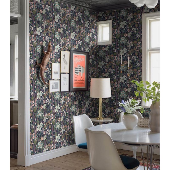 Borastapeter|Papier peint floral exotique scandinave amusant|Haut Gamme