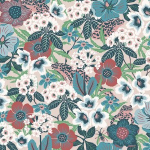 Borastapeter|Wallpaper playful Scandinavian flora fauna|Wallpaper