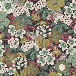 Pip Studio|Cheerful white floral wallpaper with multicolor flowers|Wallpaper