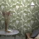 Papel pintado hojas grandes escandinavo contemporáneo - Borastapeter Melodi 7402