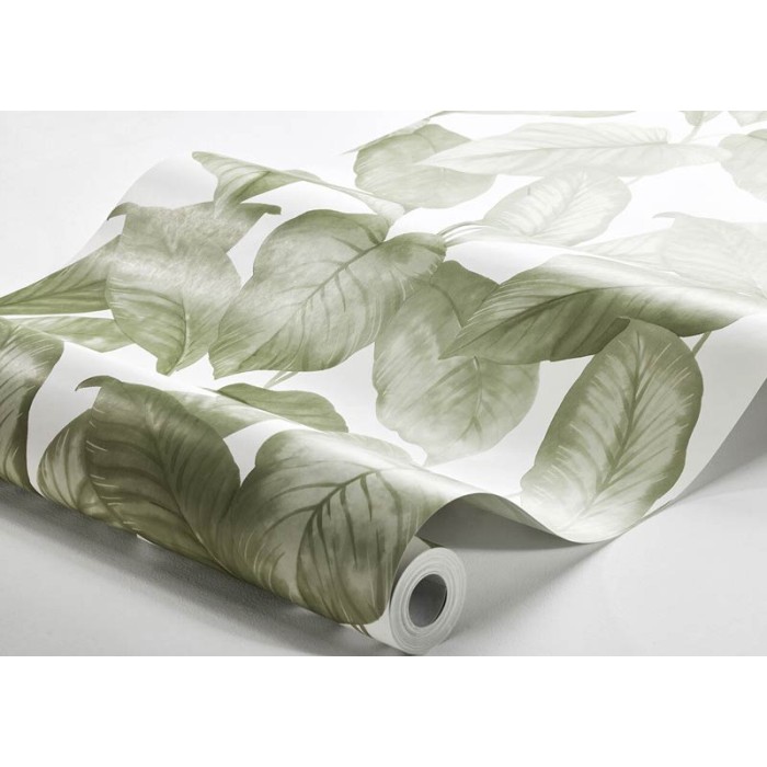 Papel pintado hojas grandes escandinavo contemporáneo - Borastapeter Melodi 7402