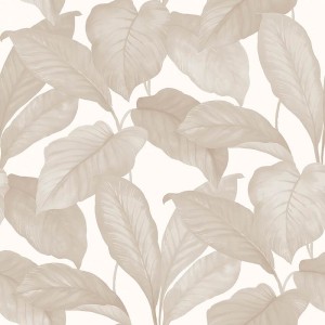 Casadeco|Wallpaper with herons in a beige lagoon|Wallpaper