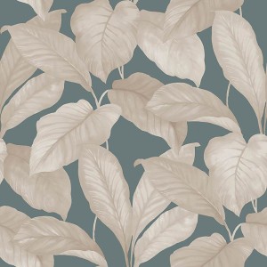 Borastapeter|Tapete floral geschwungen Art Nouveau grün grau Stil|Tapeten