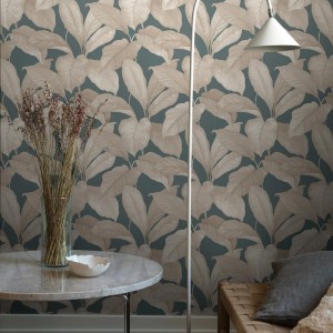 Borastapeter|Tapete floral geschwungen Art Nouveau grün grau Stil|Tapeten 2