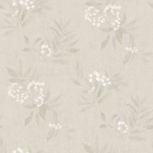 As Creation|Tapete Blumen und Schmetterlinge weiß|Romantisch