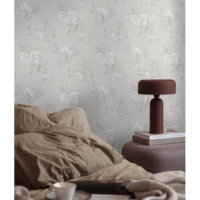 Papel pintado floral primaveral escandinavo fresco - Borastapeter Melodi 7409