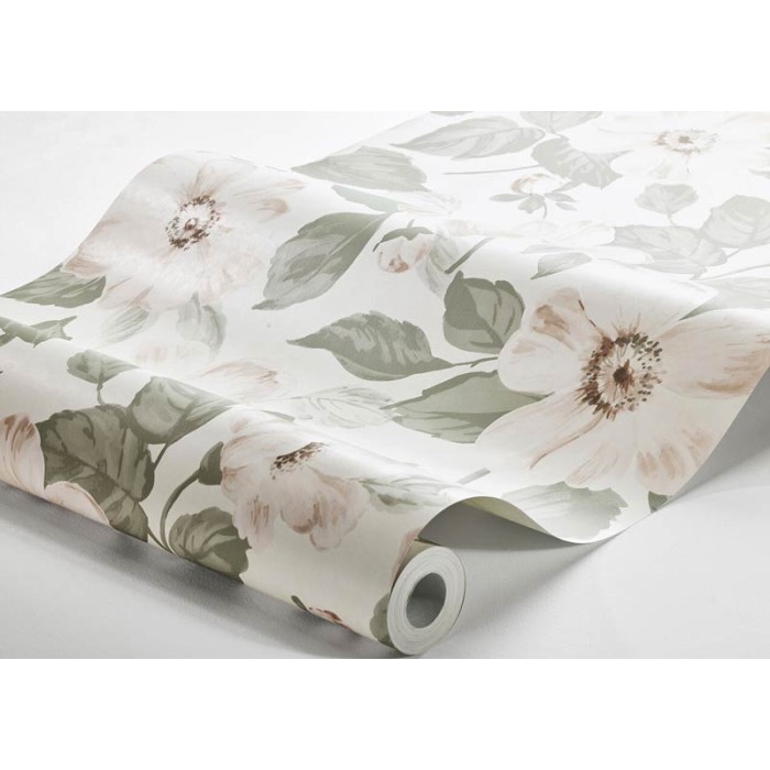 Borastapeter|Papel pintado flores rosas primavera escandinavo|Escandinavo