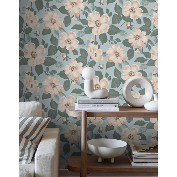 Borastapeter|Papier peint floral élégant scandinave contemporain|Romantique
