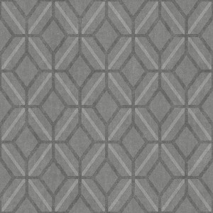 Grandeco|Tropical large-leaf floral gray wallpaper|Wallpaper