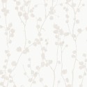 Borastapeter|Papier peint brindilles et feuilles scandinave subtil|Minimaliste