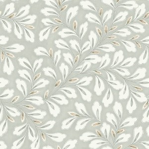Marburg|Tapete floral mit Aquarellblättern in Braun und Grau|Skandinavisch