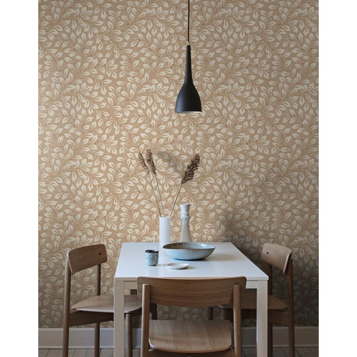 Borastapeter|Papel pintado hojas densas estilo escandinavo rústico|Papel Pintado