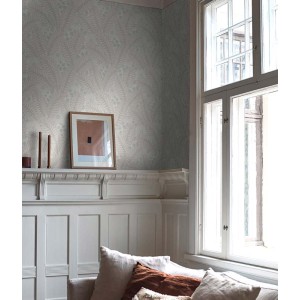 Caselio|Papier peint Art déco blanc, idéal pour chambres élégantes|Art Déco 2