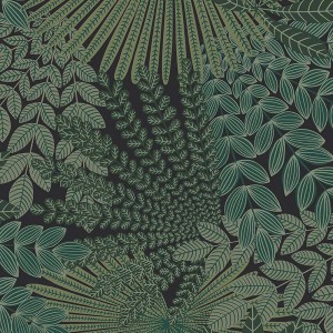 Casadeco|Papier peint style anglais avec grandes fleurs bleu indigo|Papier Peint