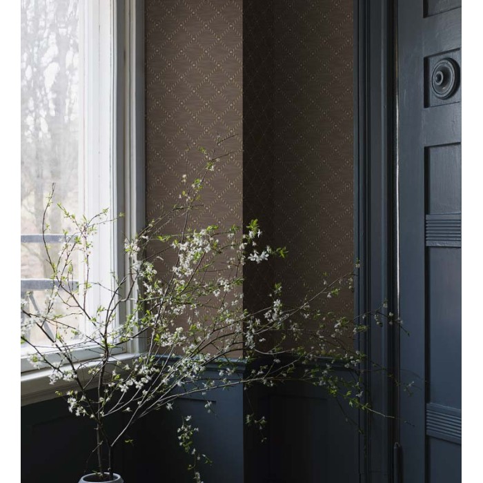 Borastapeter|Tapete dekoratives Gitter kleine Blumen|Geometrisch