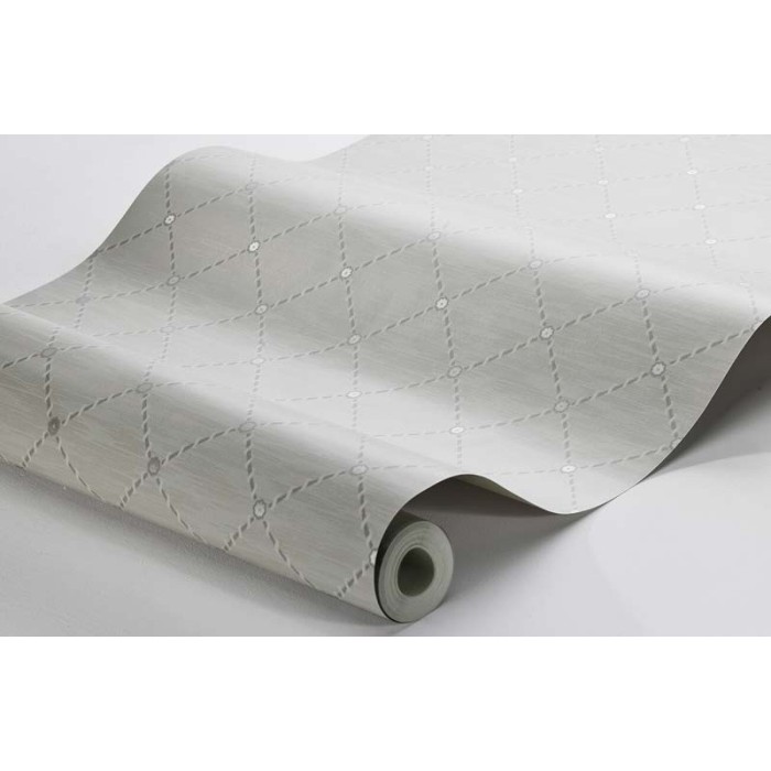 Borastapeter|Papel pintado enrejado con cintas y flores estilo sobrio elegante|Papel Pintado