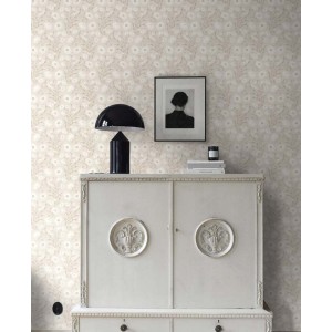 Marburg|Japandi wallpaper with large leaves in pink|Romantic 2