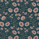 Borastapeter|Papel pintado amapolas estilo Art Nouveau romántico y profundo|Papel Pintado