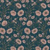 Borastapeter|Papier peint coquelicots style Art Nouveau romantique profond|Papier Peint